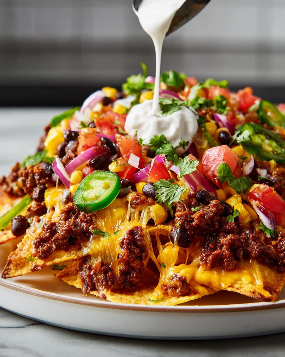 Sheet Pan Nachos: 1 Amazing Cheesy Bite 3 Sheet Pan Nachos - detail 1