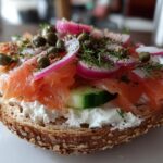 Smoked Salmon Dill Breakfast Bagel
