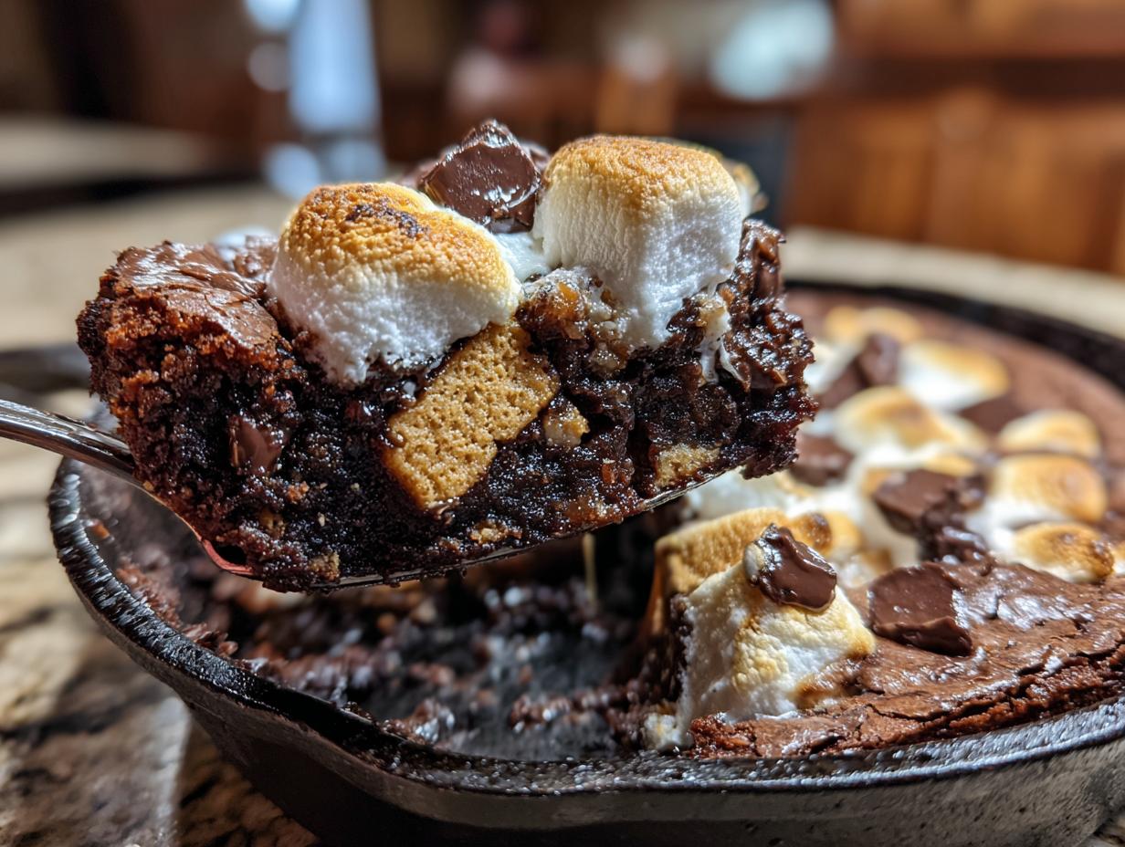 Amazing 1 S’mores Skillet Brownies treat