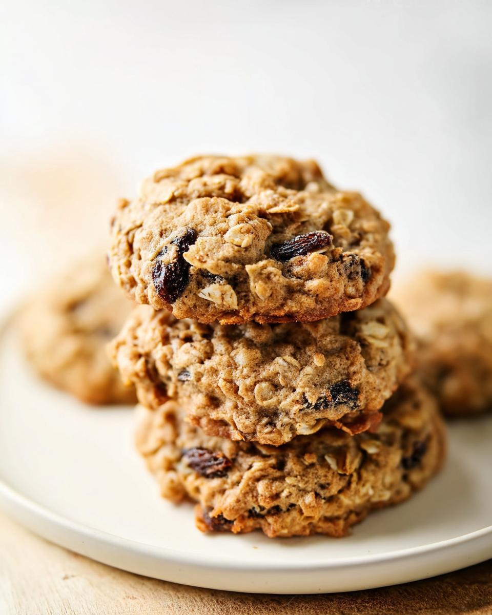 Soft and Chewy Oatmeal Raisin Cookies - detail 1