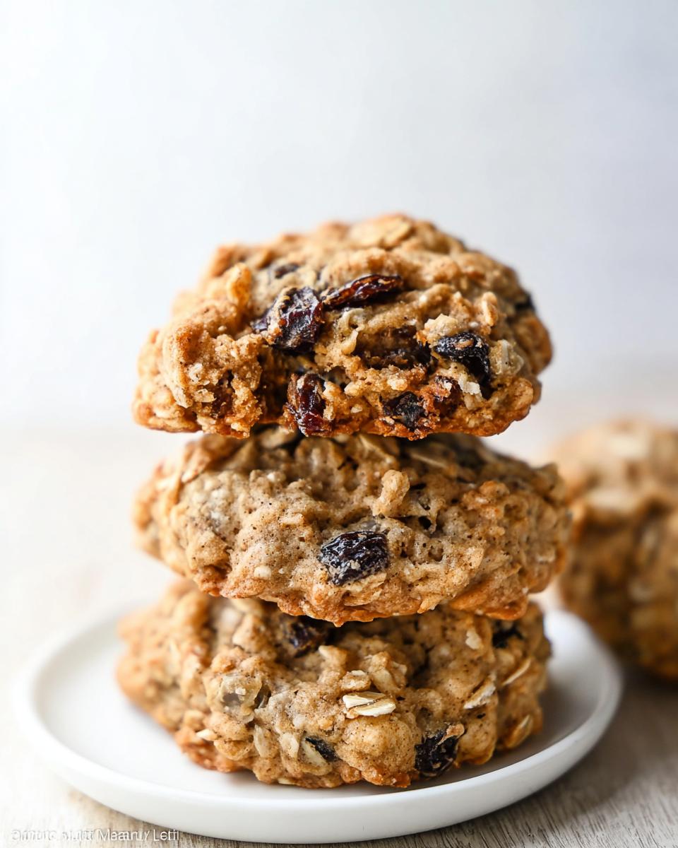 Soft and Chewy Oatmeal Raisin Cookies - detail 2