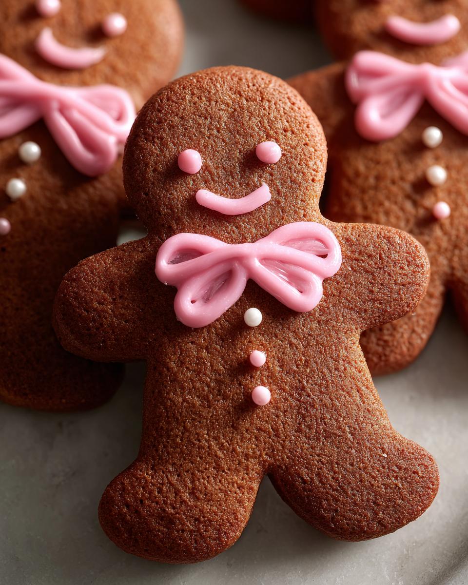 Soft batch gingerbread cookies - detail 1