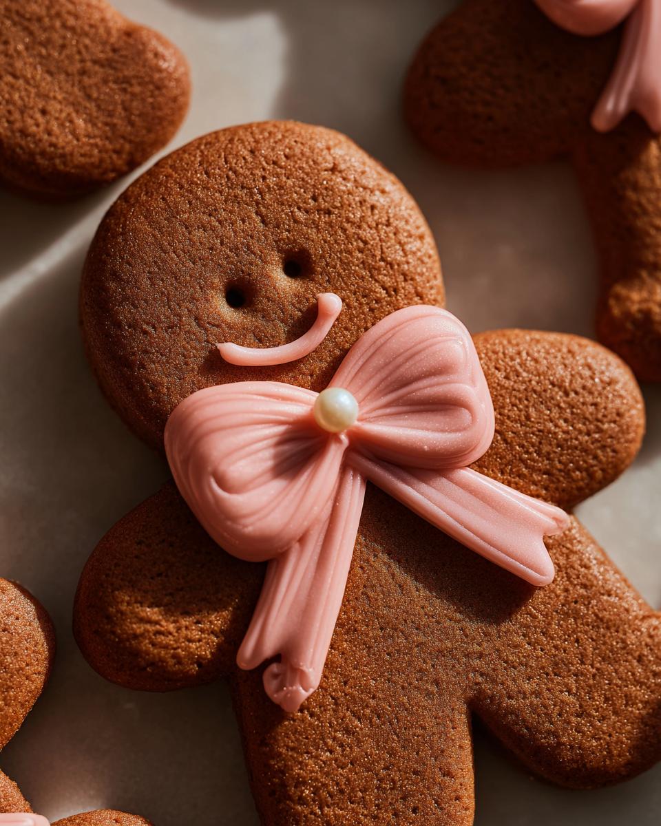 Soft batch gingerbread cookies - detail 2