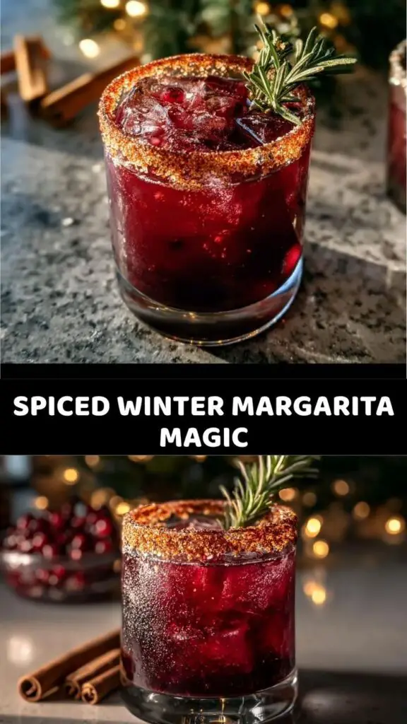 Spicy Pomegranate Winter Margarita That Tastes Like Holiday Magic