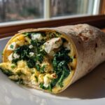 Spinach Feta Breakfast Wrap