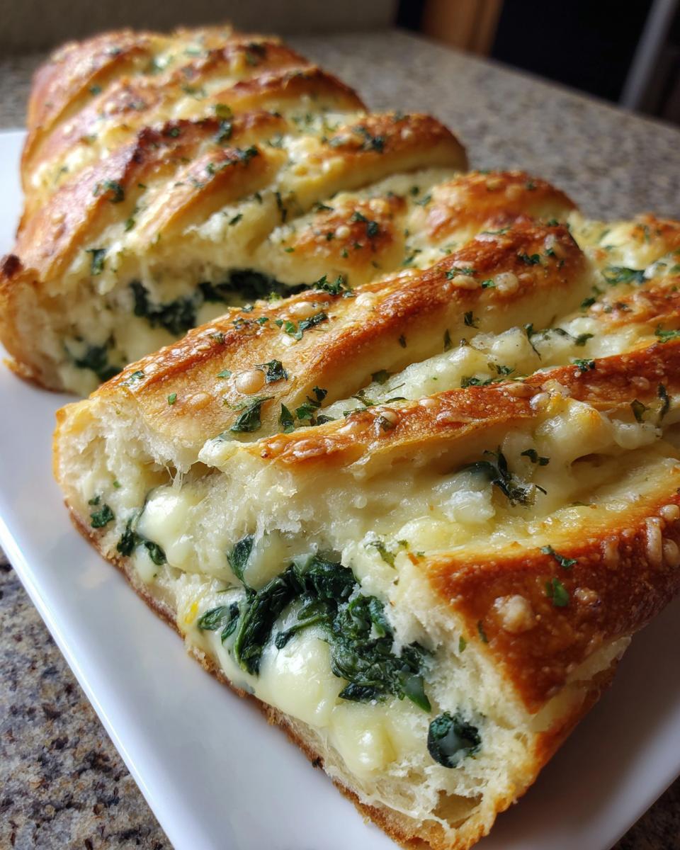 Amazing 1 Spinach and Cheese Stuffed Braided Bread 4 Spinach and Cheese Stuffed Braided Bread - detail 1