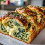 Spinach and Cheese Stuffed Braided Bread