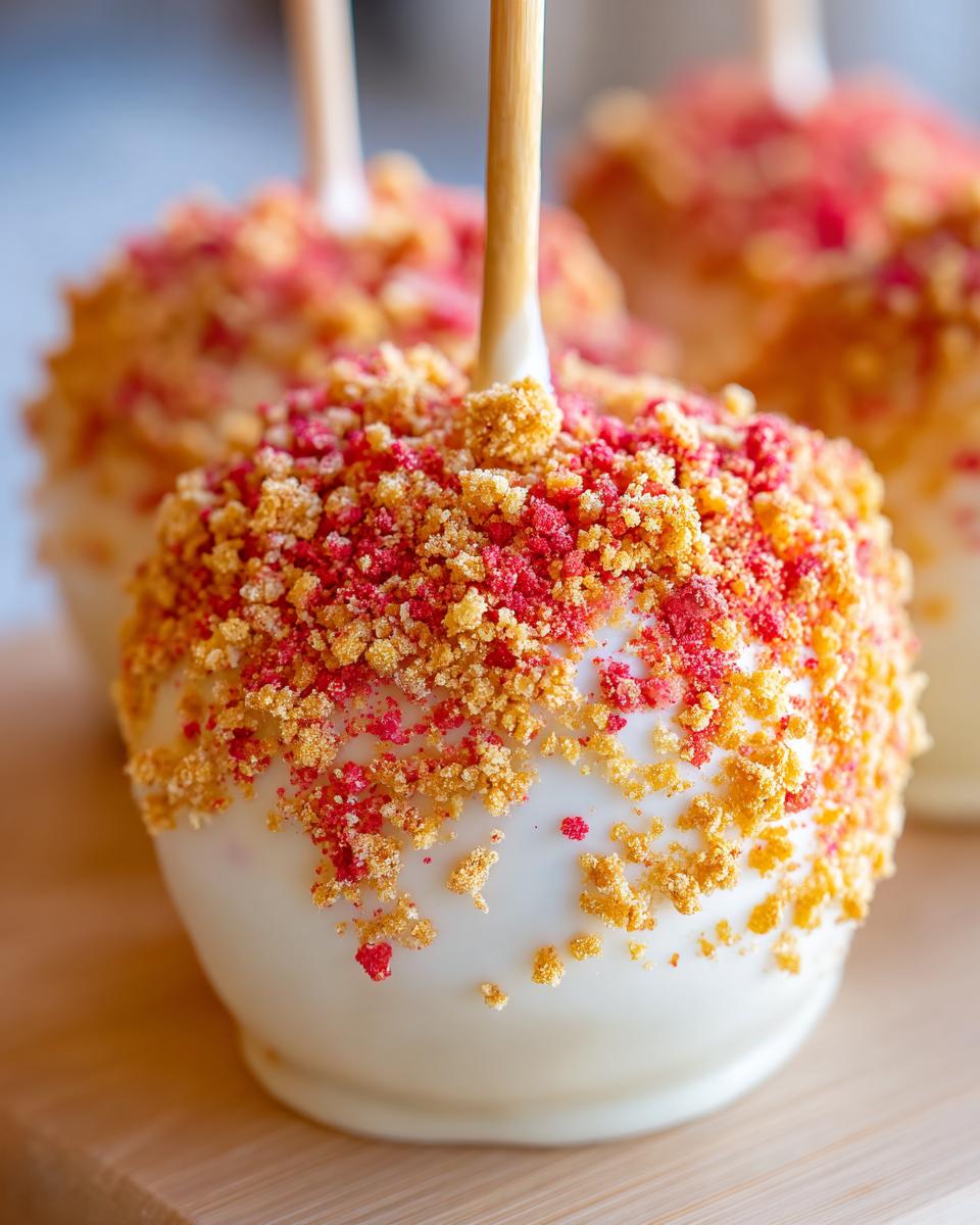 Strawberry Crunch Candy Apples - detail 1