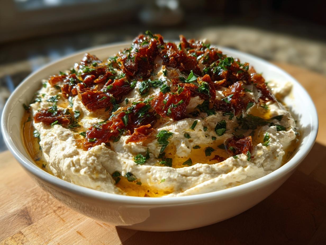 5 Minute Sun-Dried Tomato Whipped Feta Dip Joy