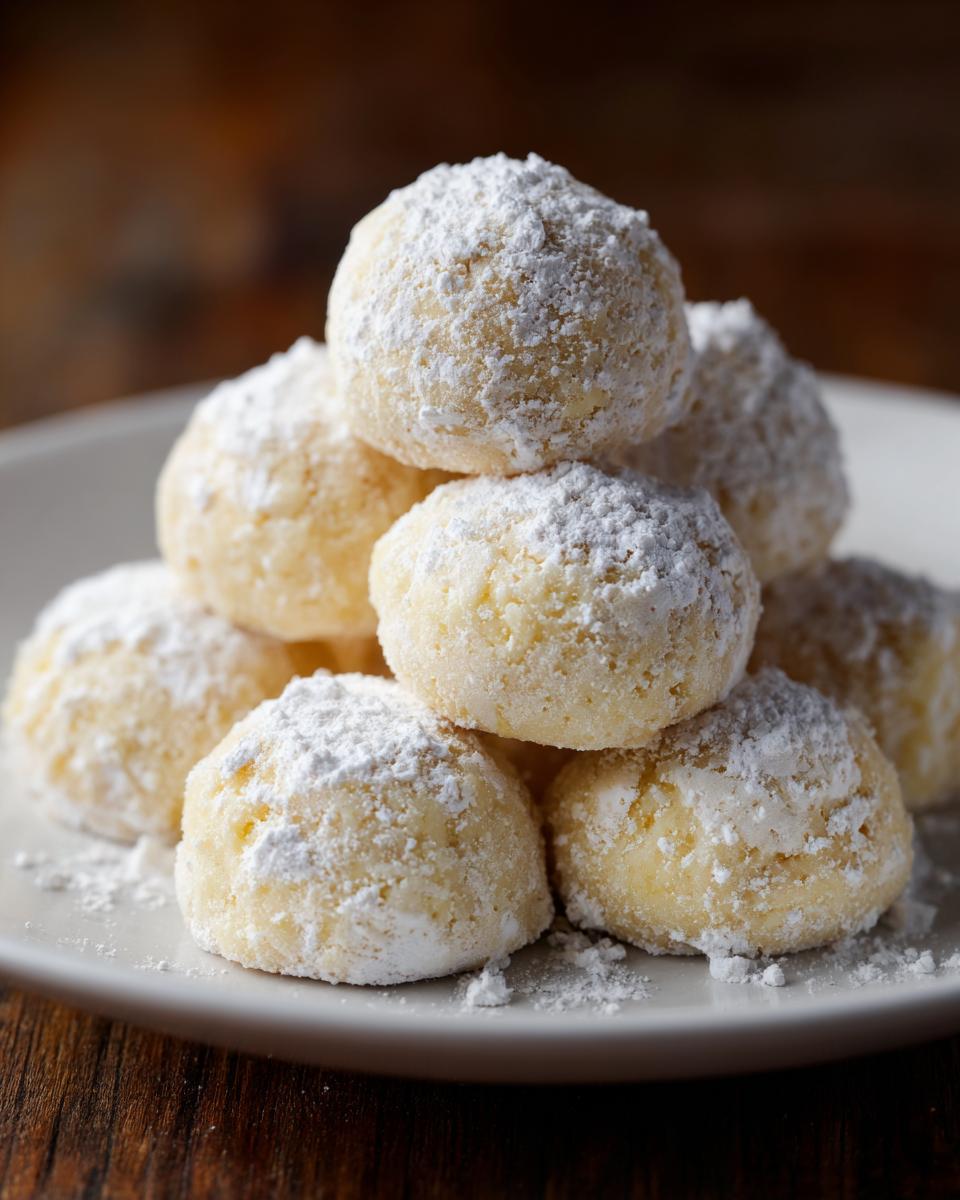 Sweetened Condensed Milk Snowball Cookies - detail 1