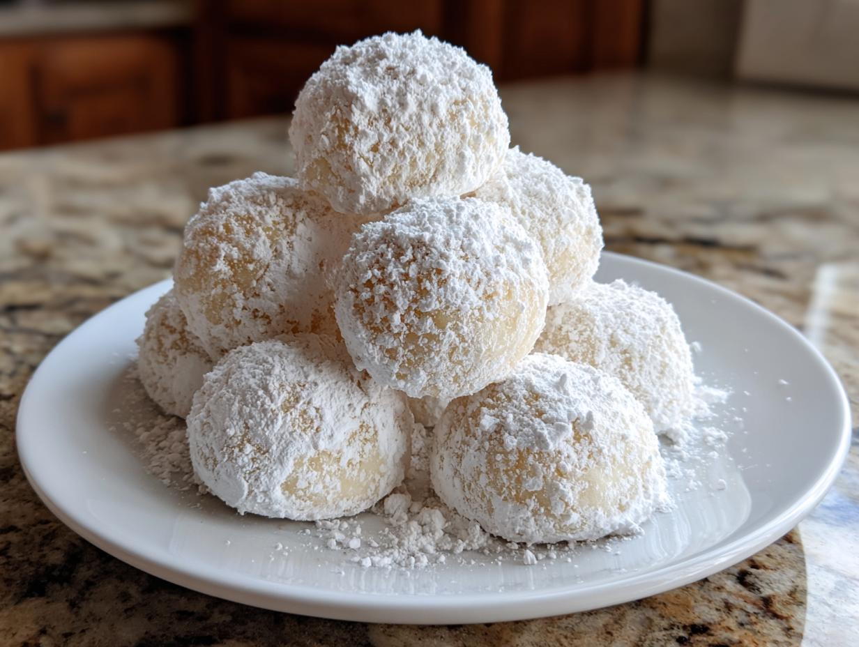 Sweetened Condensed Milk Snowball Cookies