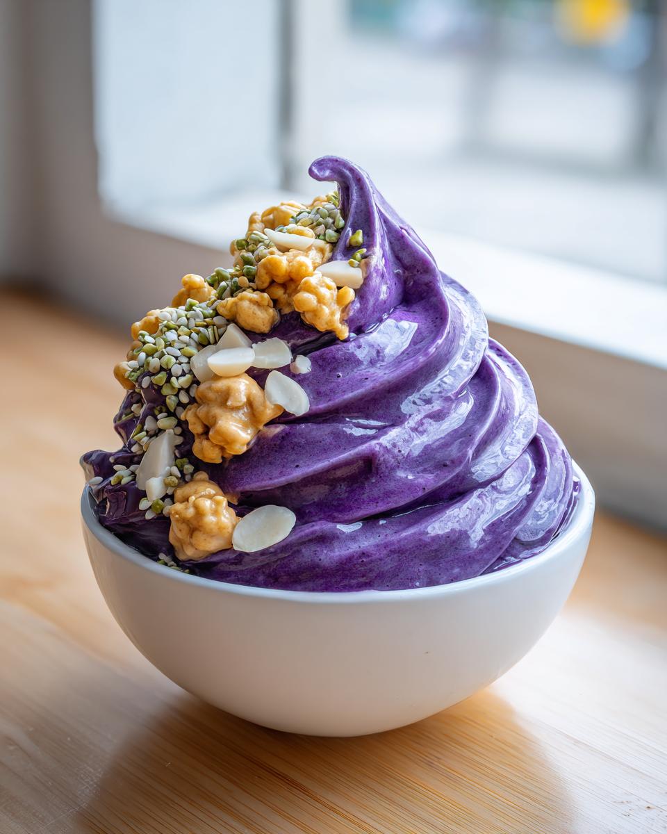 Thick Smoothie Bowl with Seeds and Nut Butter - detail 2