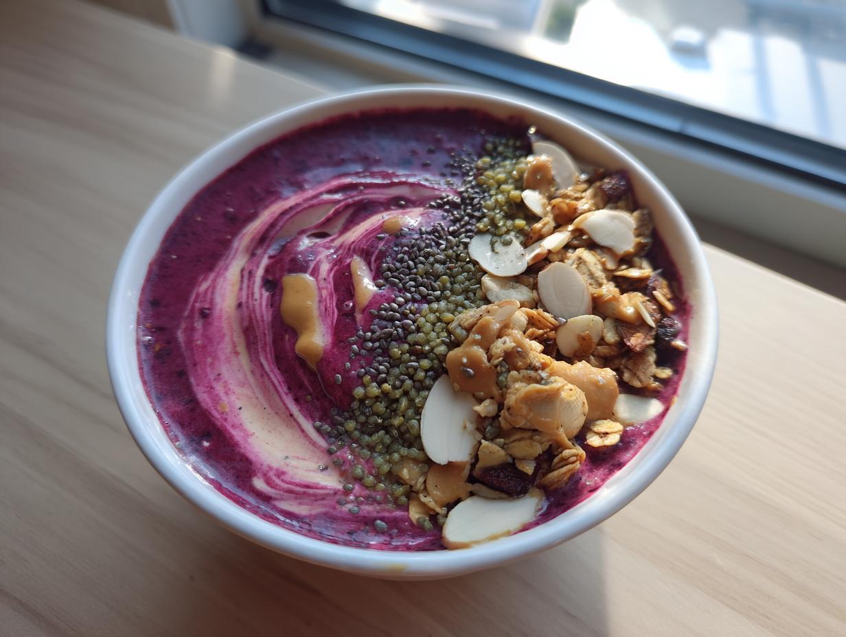 Thick Smoothie Bowl with Seeds and Nut Butter: 4 Secrets