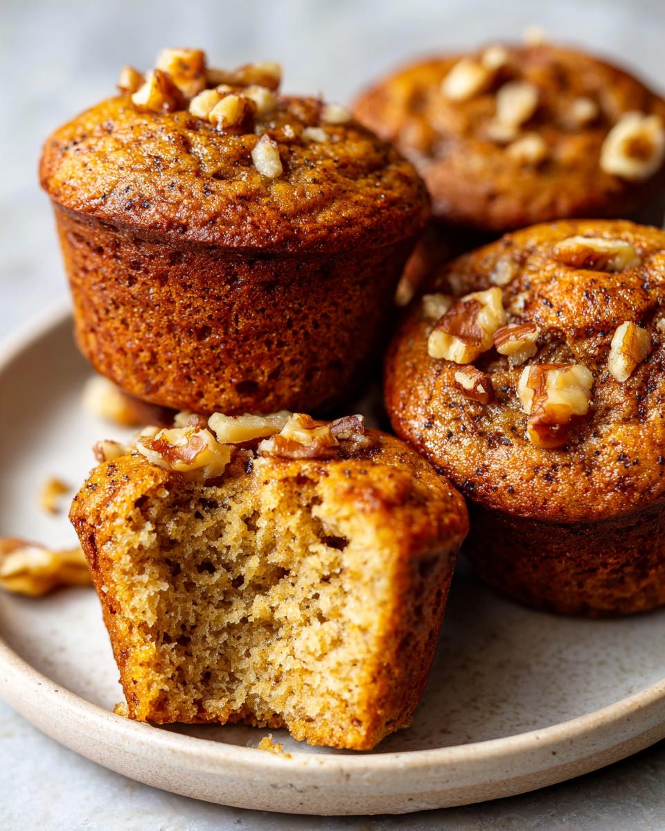 Vegan Banana Nut Muffins - detail 1