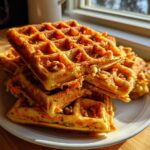 Vegan Carrot Cake Waffles