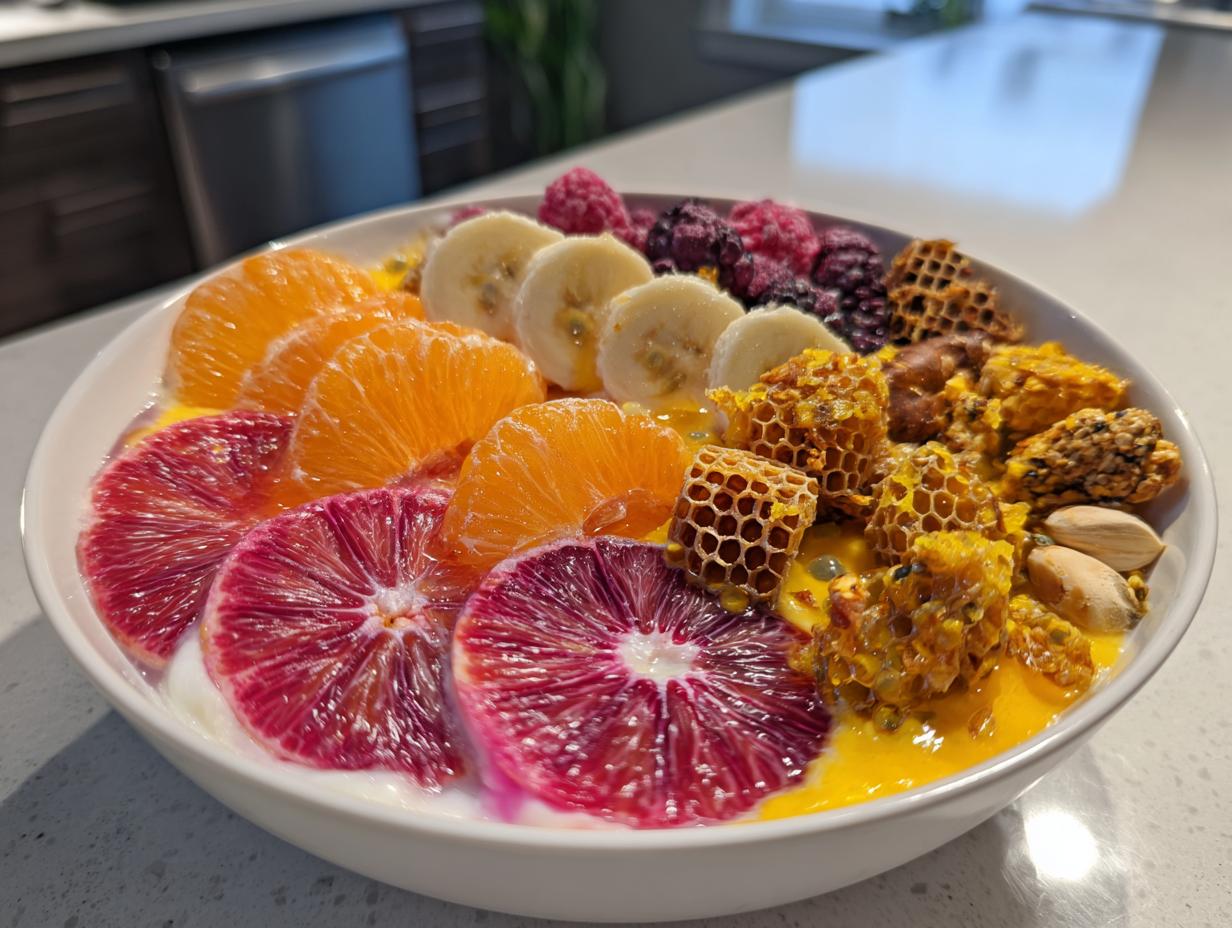 Amazing 10-minute Winter Citrus Ricotta Breakfast Bowl