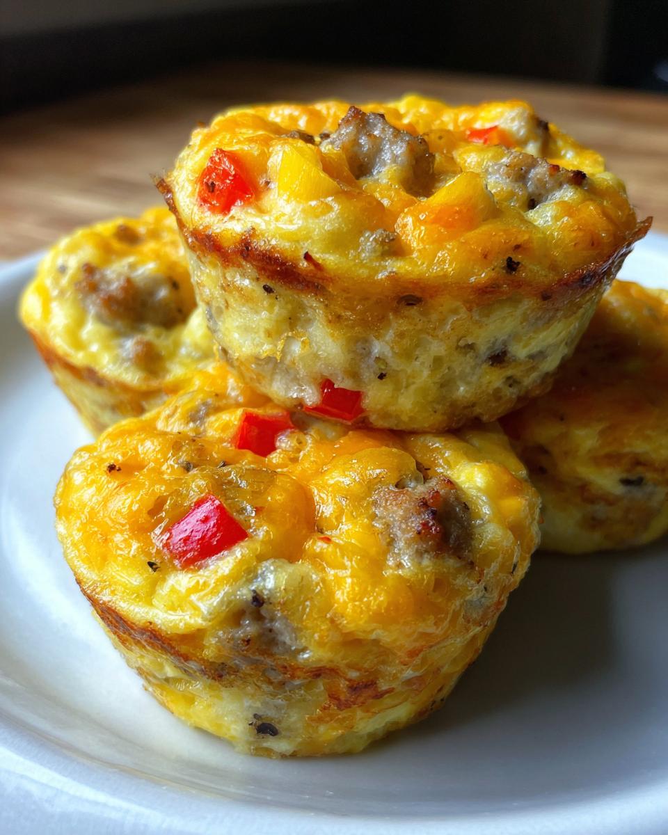 baked cheese egg cups - detail 2