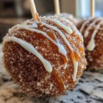 churro cinnamon sugar candy apples