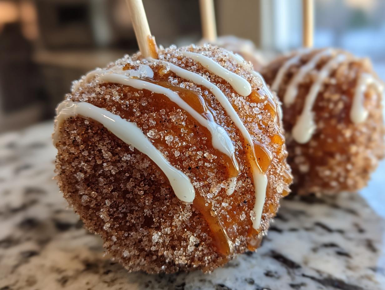 churro cinnamon sugar candy apples