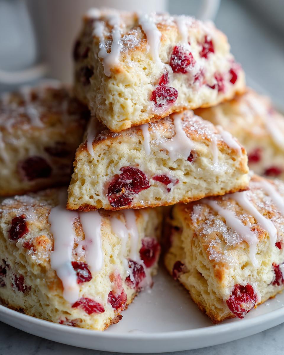 cranberry orange scones - detail 1
