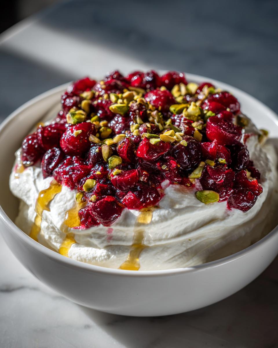 cranberry whipped feta dip - detail 2