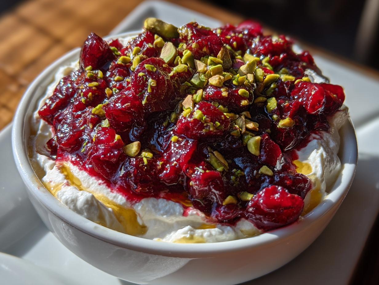 cranberry whipped feta dip