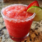 frozen strawberry mocktail