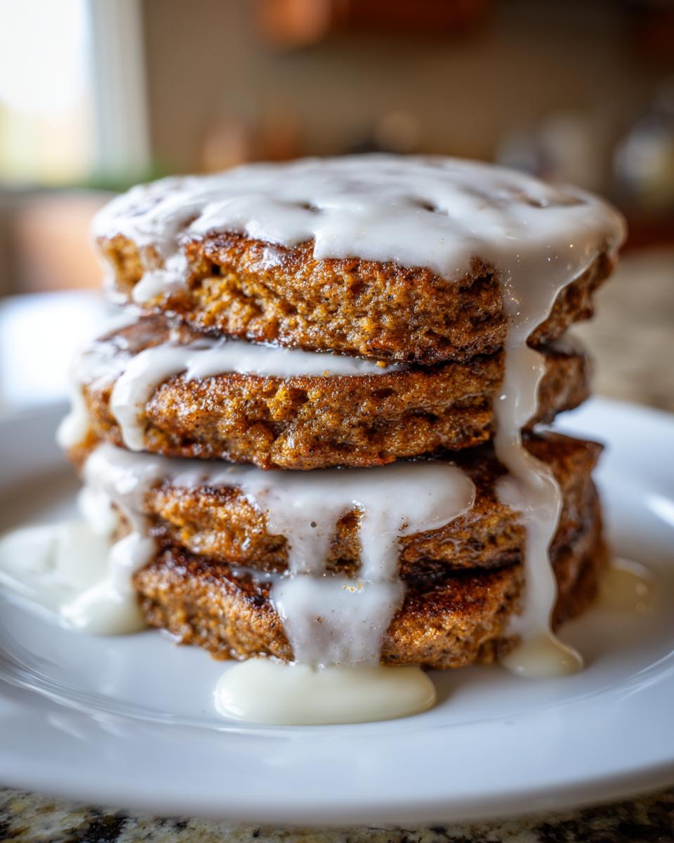 gingerbread pancakes with glaze​ - detail 1