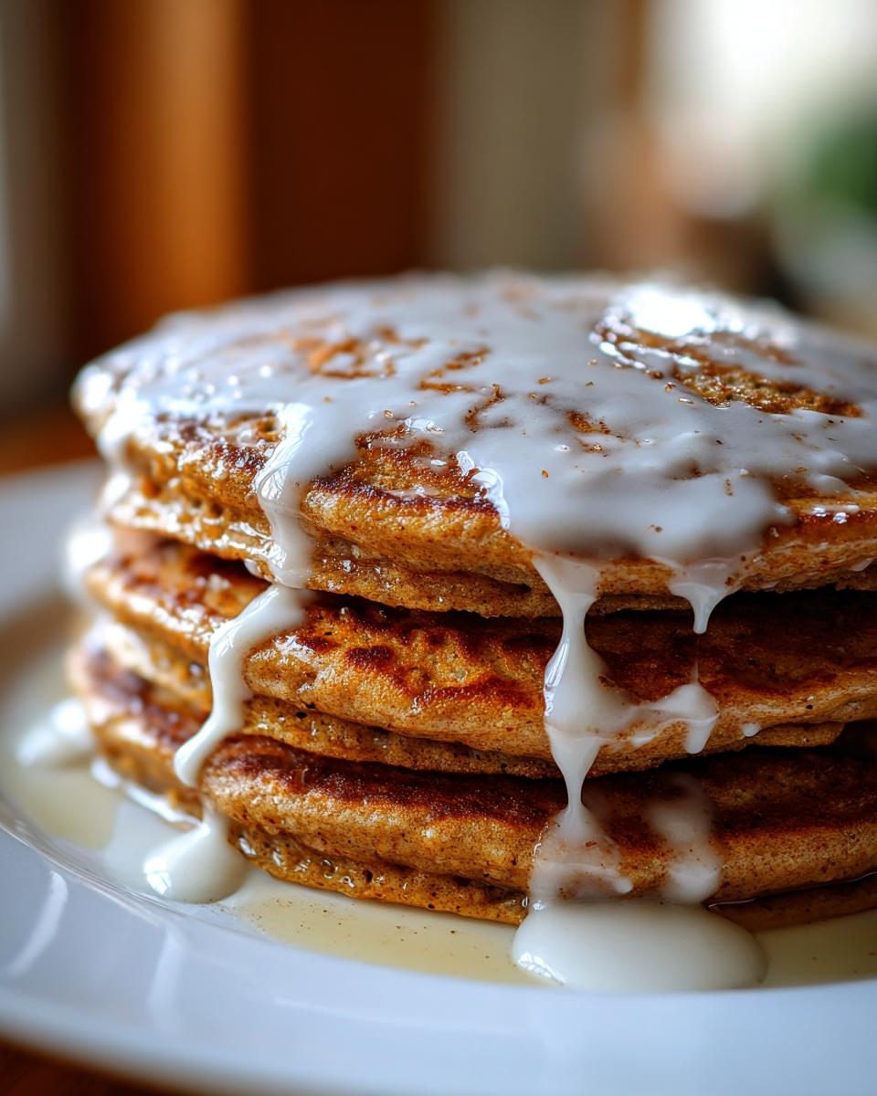 gingerbread pancakes with glaze​ - detail 2