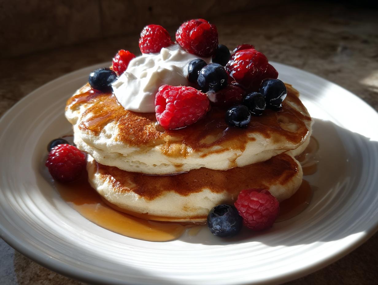 Amazing 20g high protein cottage cheese pancakes