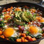 loaded sweet potato breakfast skillet