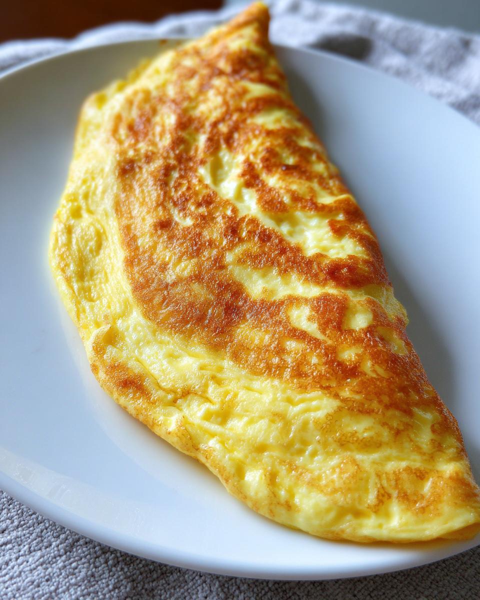 omelette with butter and eggs​ - detail 1