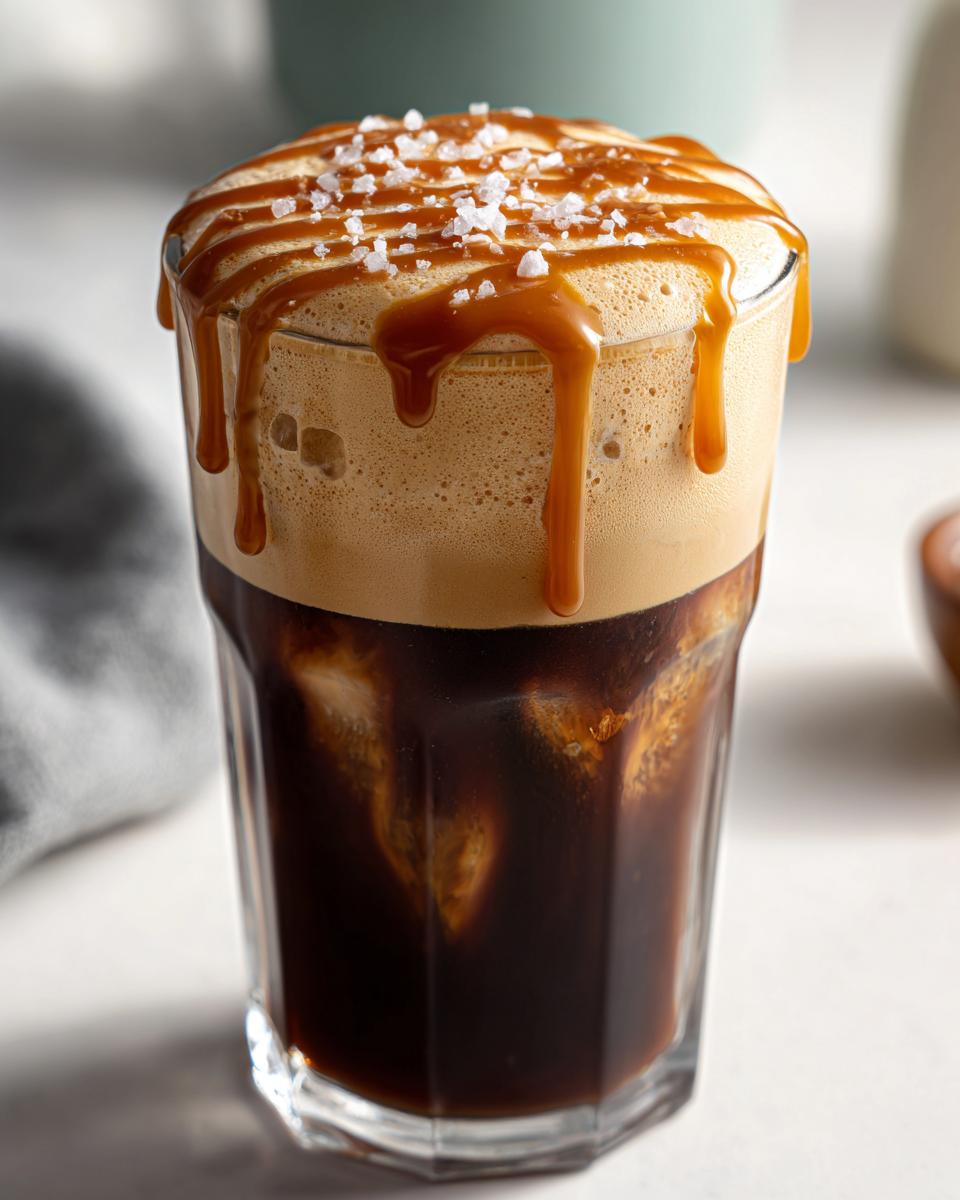salted caramel cold brew foam - detail 2
