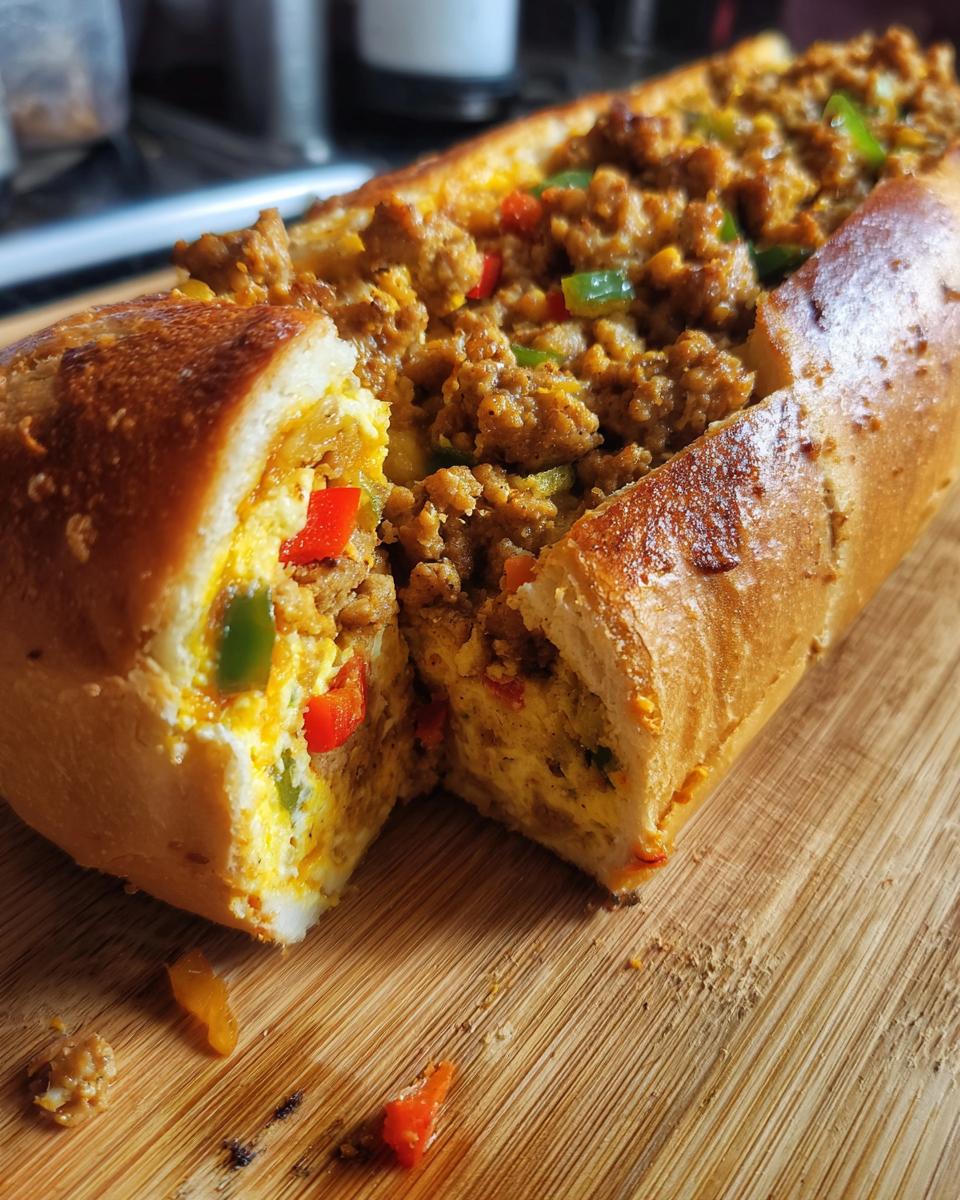 Amazing 1 sausage egg stuffed French bread 4 sausage egg stuffed french bread - detail 1