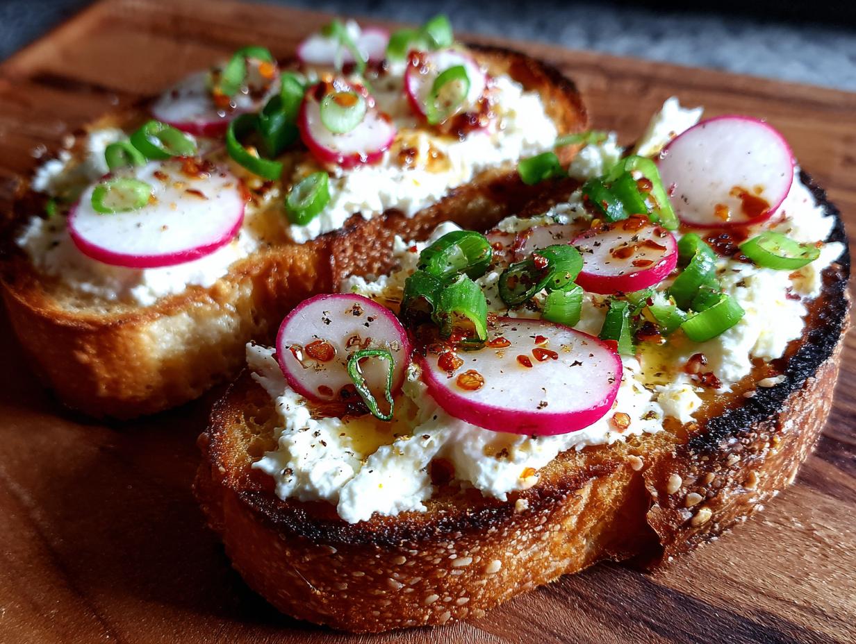10 Minute Savory Cottage Cheese Toast Wow