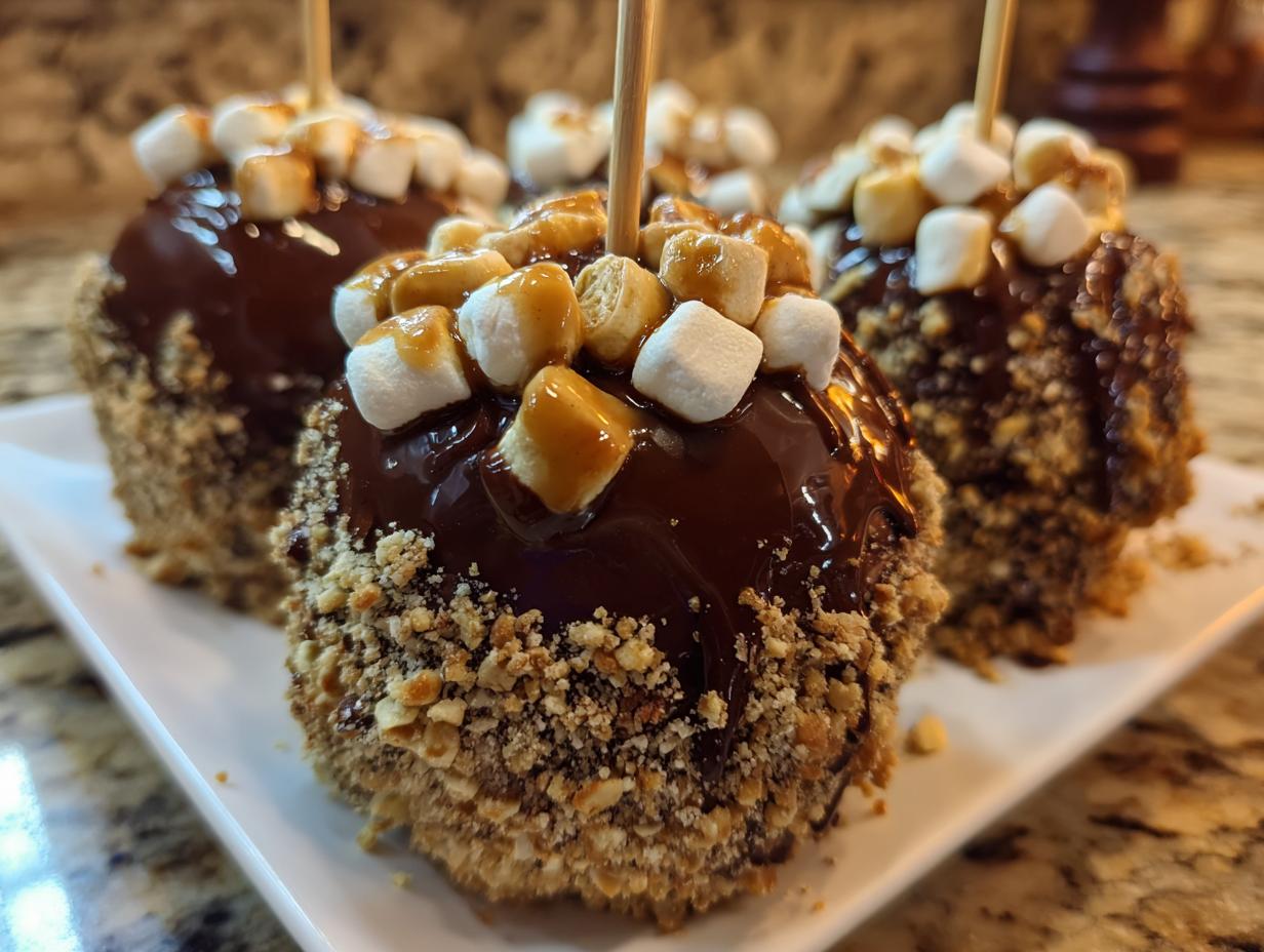 Amazing smores candy apples in 5 steps