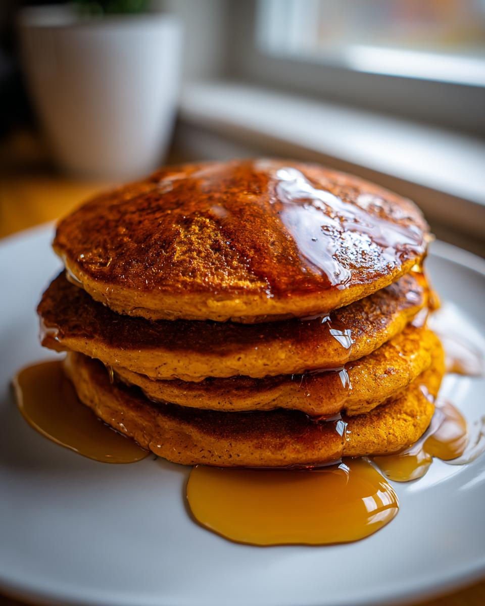 spiced pumpkin pancakes - detail 2