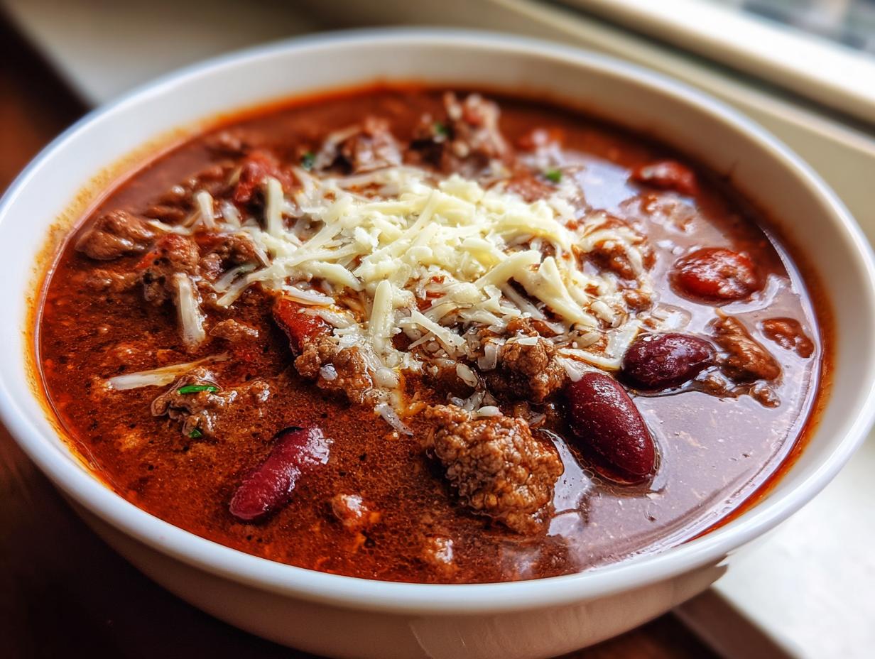 Amazing 5 ingredient beef chili in 20 minutes