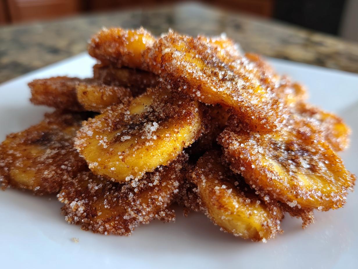 Amazing 4 Air Fryer Banana Chips crunch