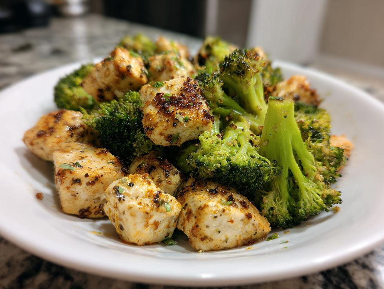 Amazing 16-Min Air Fryer Chicken Broccoli Bites