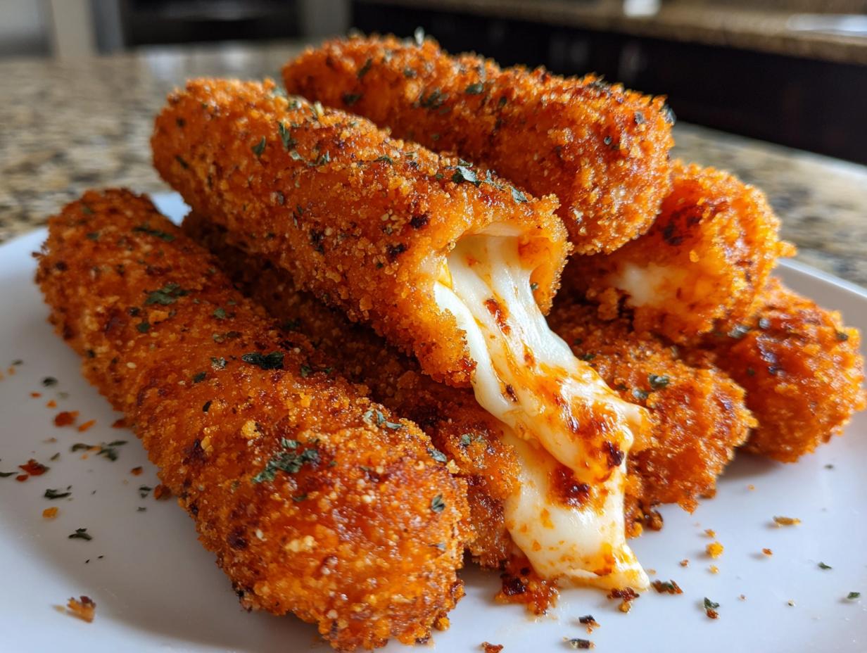 Amazing Air Fryer Mozzarella Sticks in 23 Mins