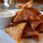 Air Fryer Tortilla Cinnamon Crisps Yogurt Dip