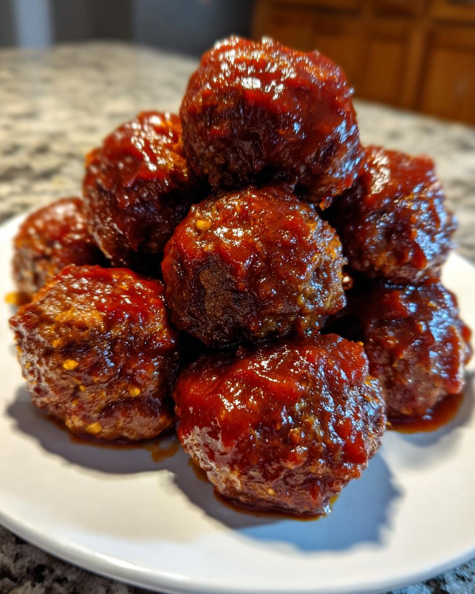BBQ Meatball Party Appetizers - detail 1
