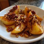 Baked Apple Slices with Cinnamon and Nuts Recipe