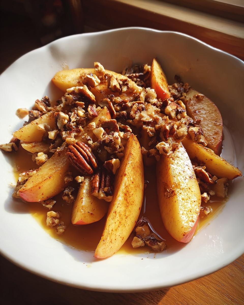 Baked Apple Slices with Cinnamon and Nuts Recipe - detail 2