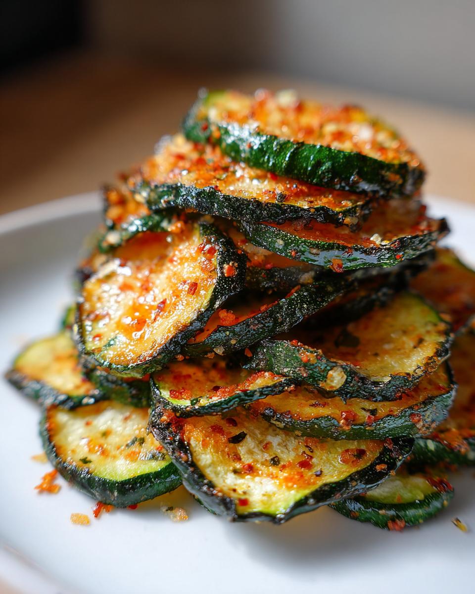 Baked zucchini chips - detail 1