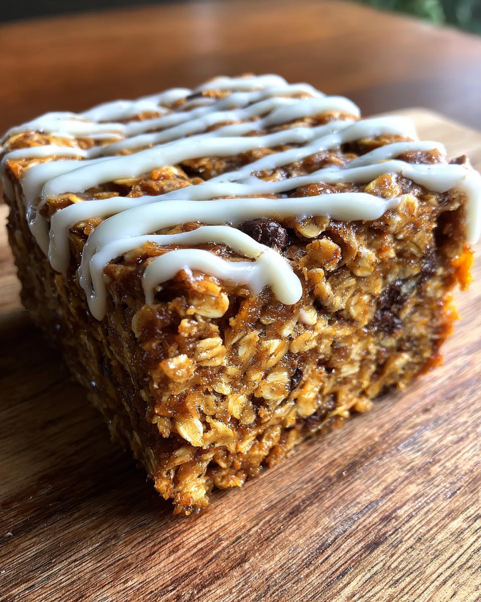 Banana Oat Protein Bars with Greek Yogurt Drizzle - detail 2