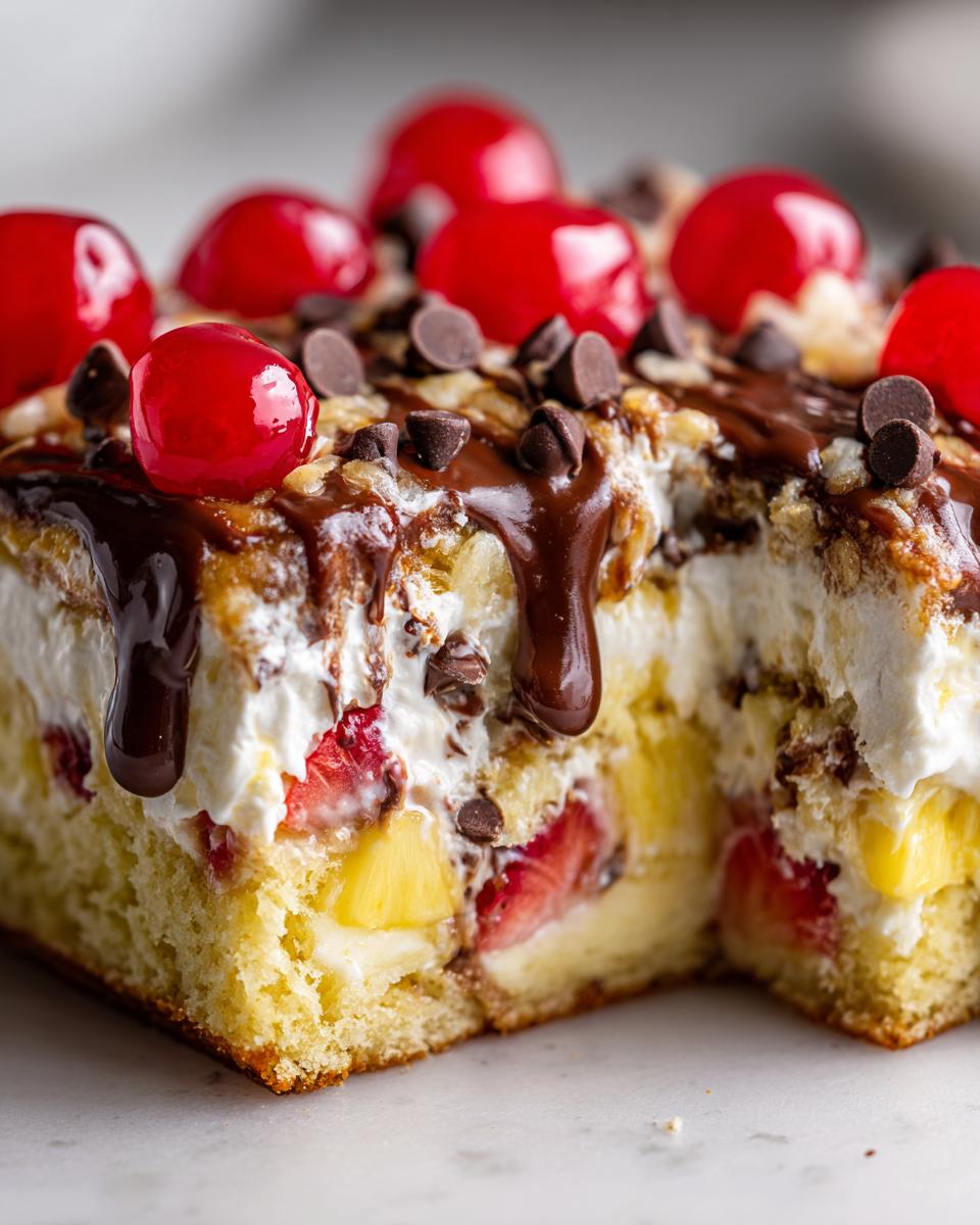 Banana Split Dump Cake - detail 1