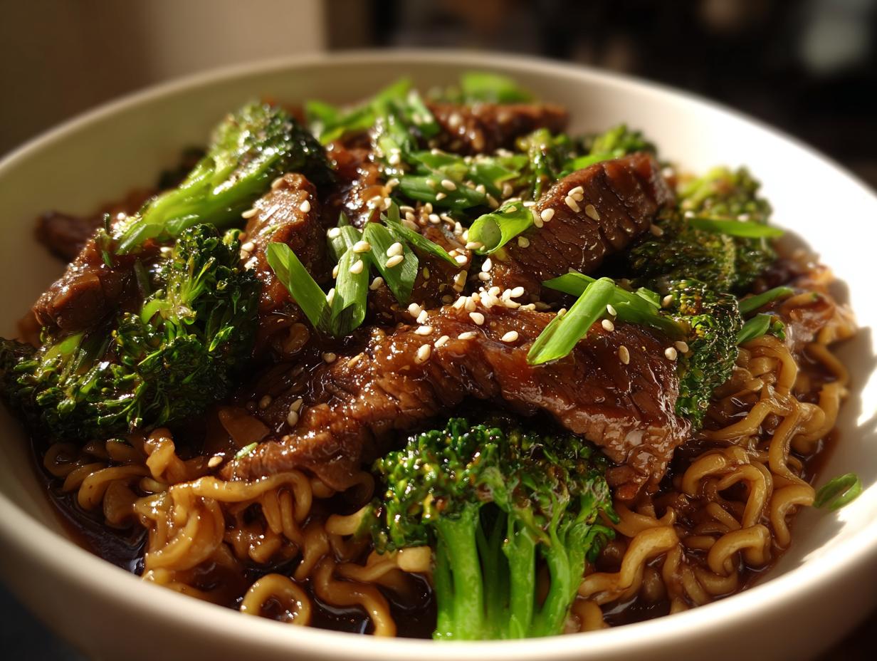 Amazing 1-Pan Beef Ramen Stir Fry Joy