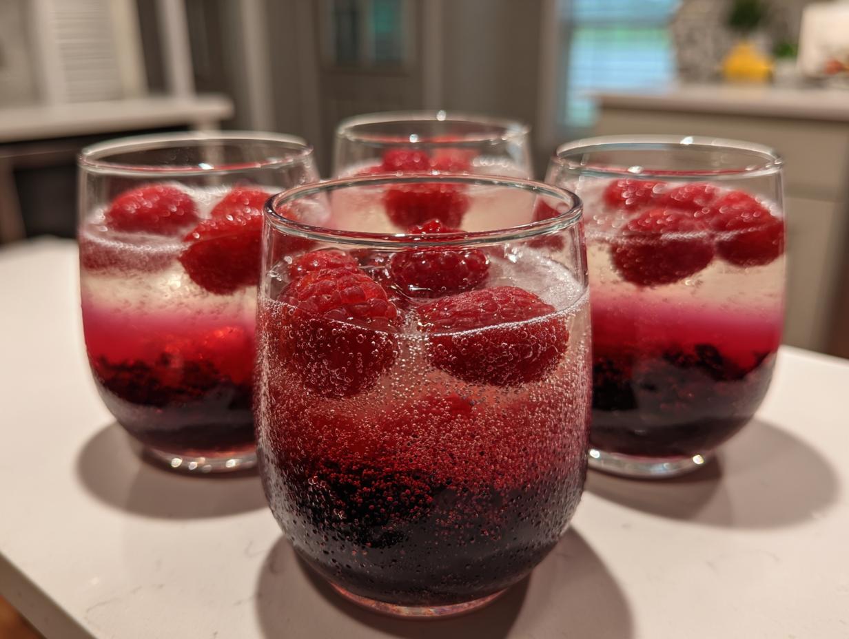 Amazing Blush Champagne Mocktail in 4 Steps